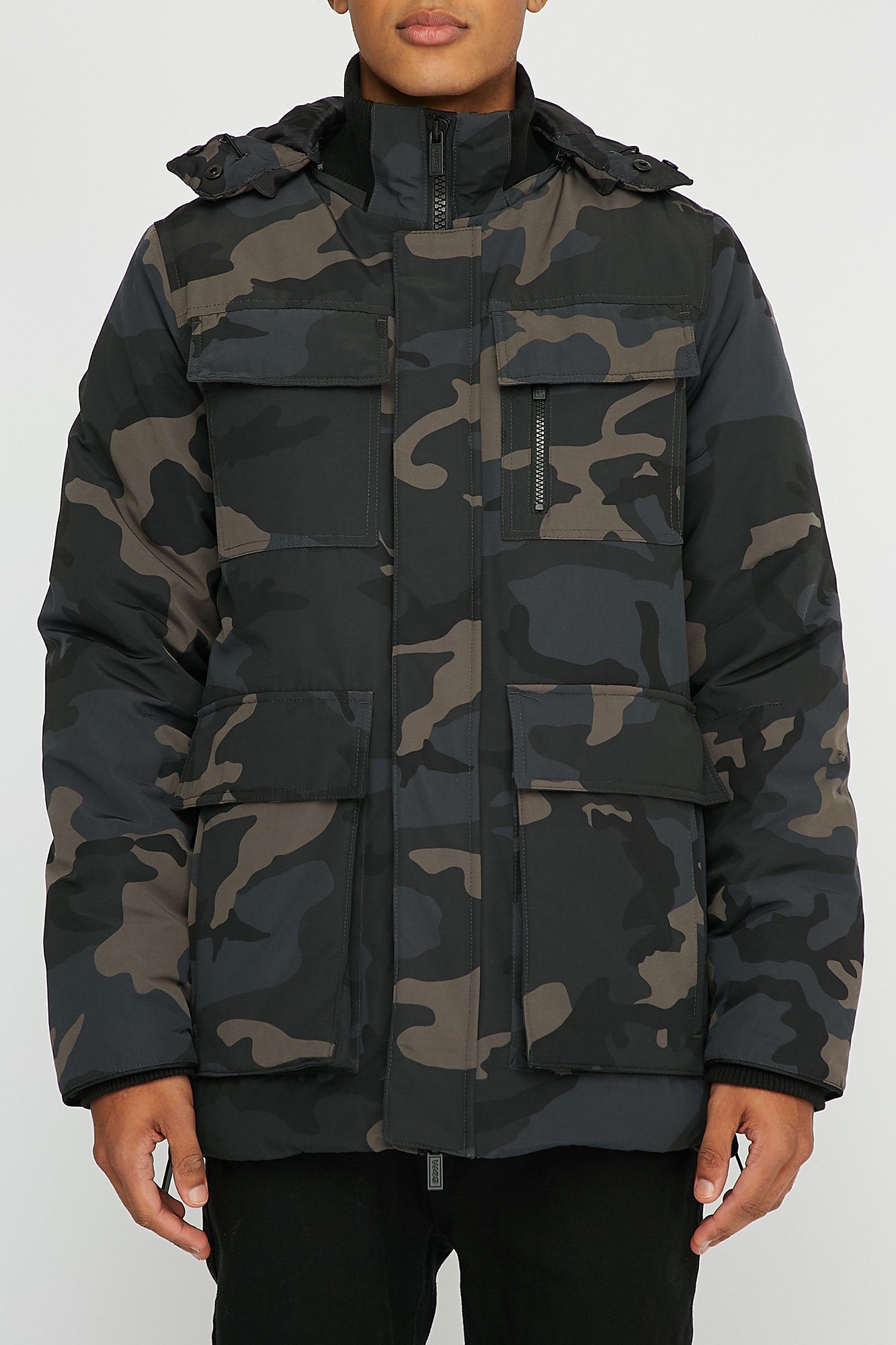 Image of West49 Mens Camo 4-Pocket Parka