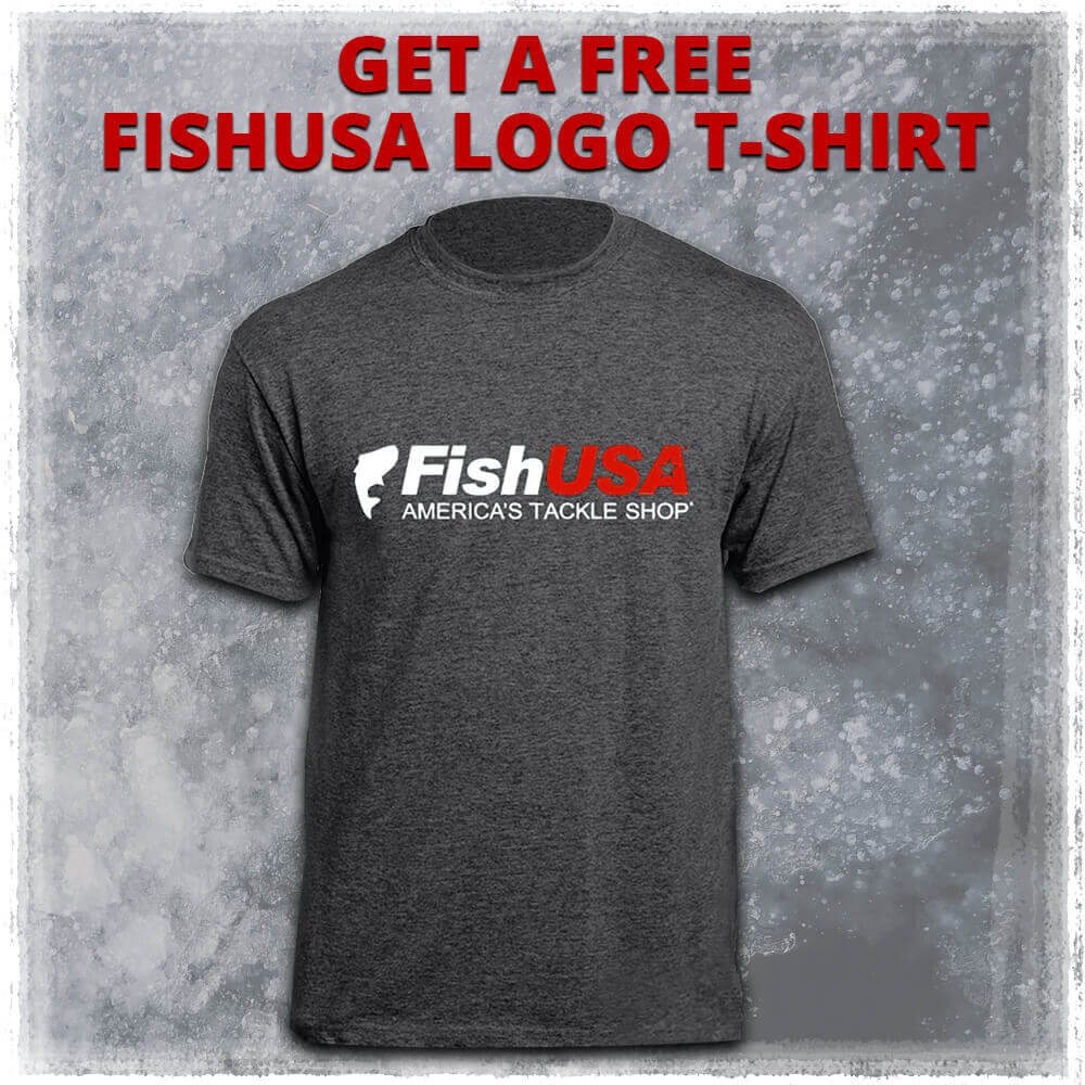 Get a FREE FishUSA Logo T-Shirt on orders over $100