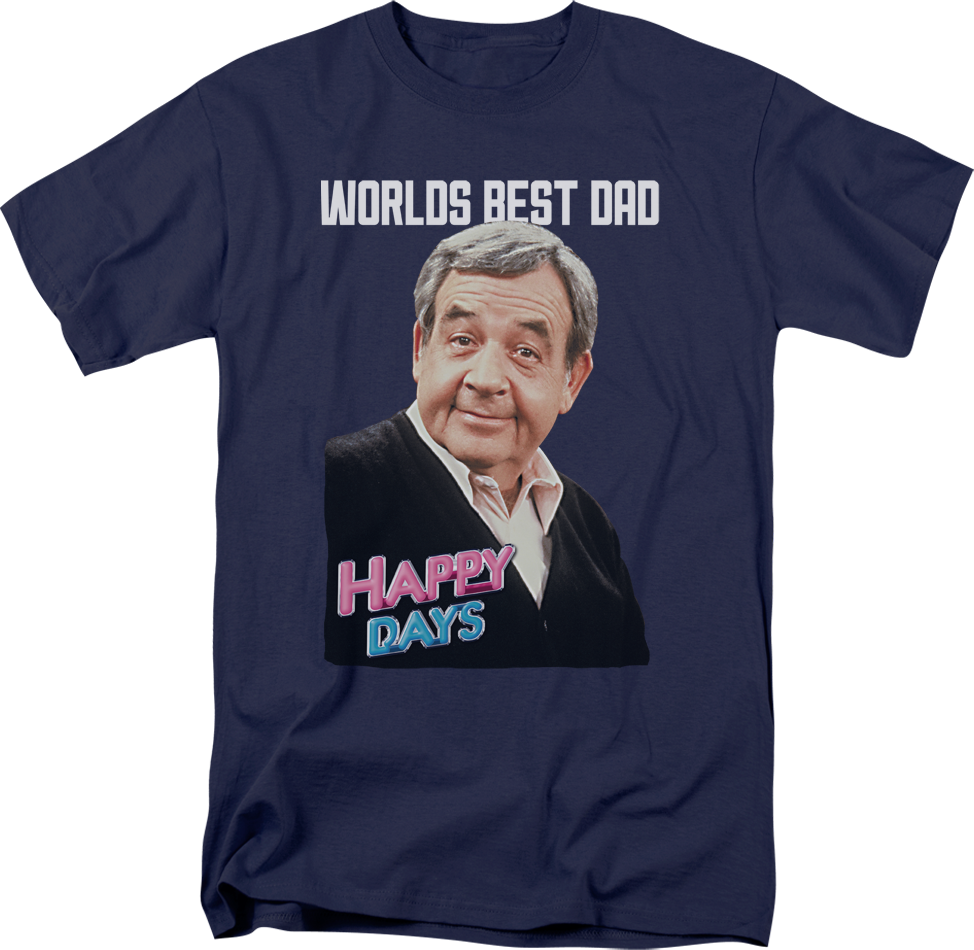 World's Best Dad Happy Days T-Shirt