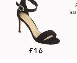 Black heeled sandal