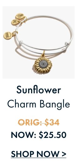 Sunflower Charm Bangle | $22.50