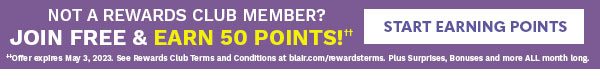 NOT A REWARDS CLUB MEMBER? JOIN FREE & EARN 50 POINTS! START EARNING POINTS