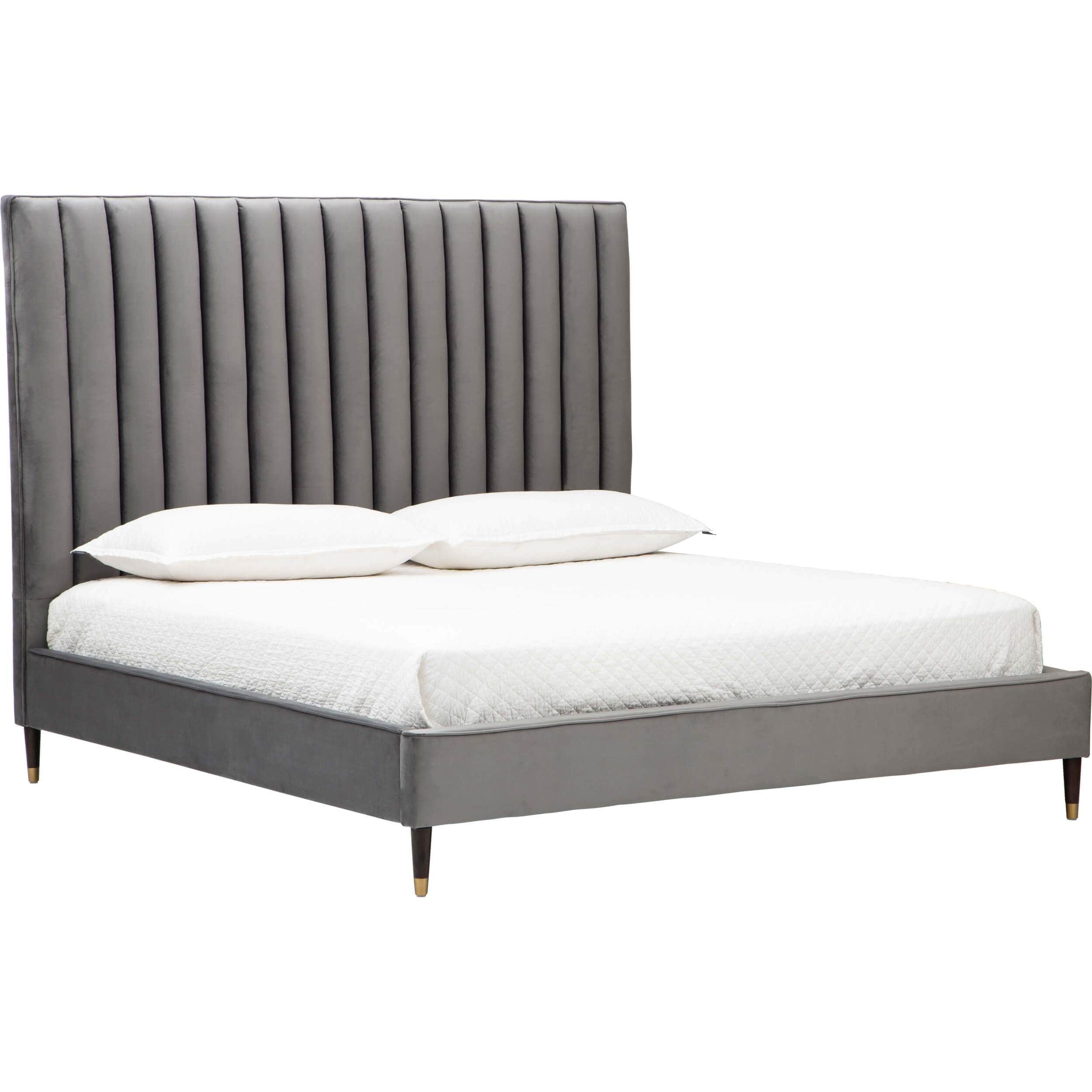 Image of Eleanor King Bed, Alisa Dark Grey