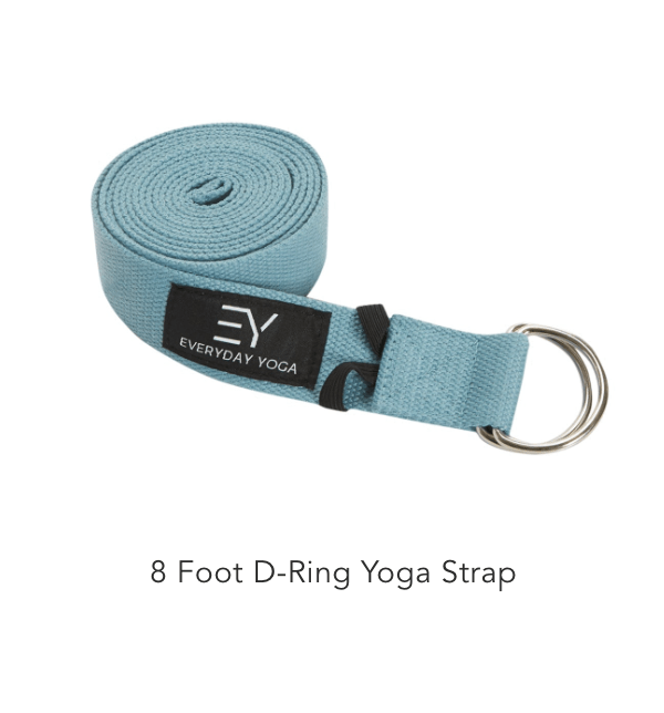 Everyday Yoga 8 Foot Yoga Strap D-Ring