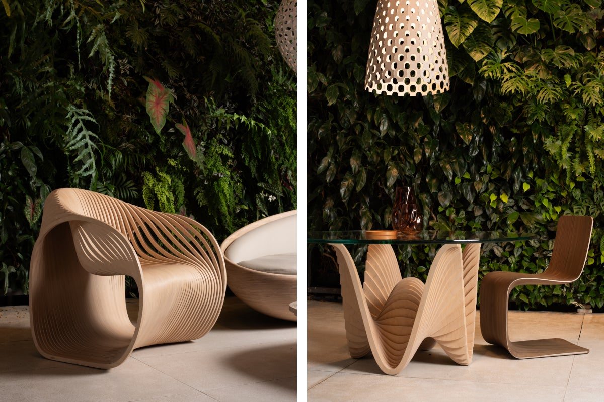 In Guatemala, Piegatto Crafts Hypnotically Sinuous Furniture