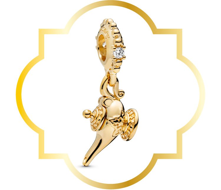 DISNEY, MAGIC LAMP DANGLE CHARM