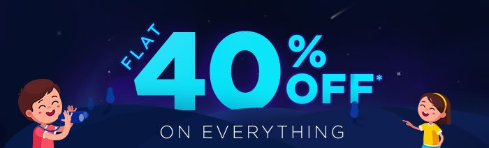 Flat 40% OFF* on Everything