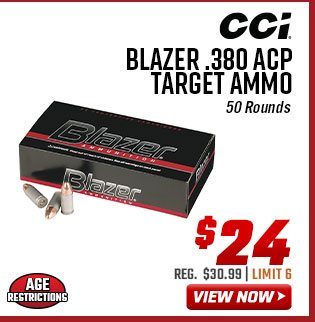 CCI Blazer .380 ACP Target Ammo