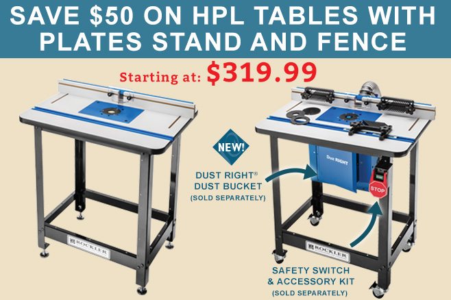 Save $50 on HPL Tables with Plates, Stand and Fence