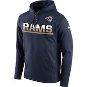 Men's Nike Navy Los Angeles Rams Sideline Circuit Pullover Performance Hoodie