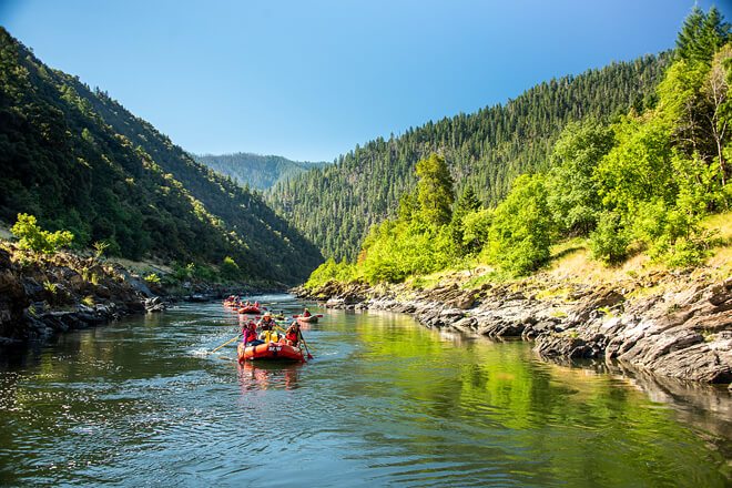 Raft the famous whitewater of the Rogue River and enjoy riverside lodge accommodations.