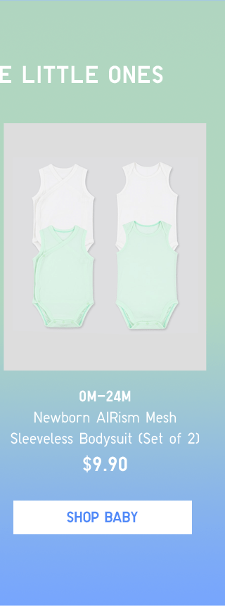 PDP7 - NEWBORN AIRISM MESH SLEEVELESS BODYSUIT