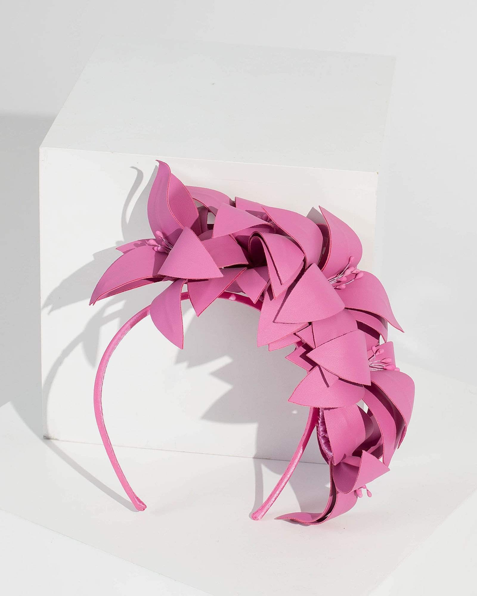 Image of Pink Side Flower Detail Headband