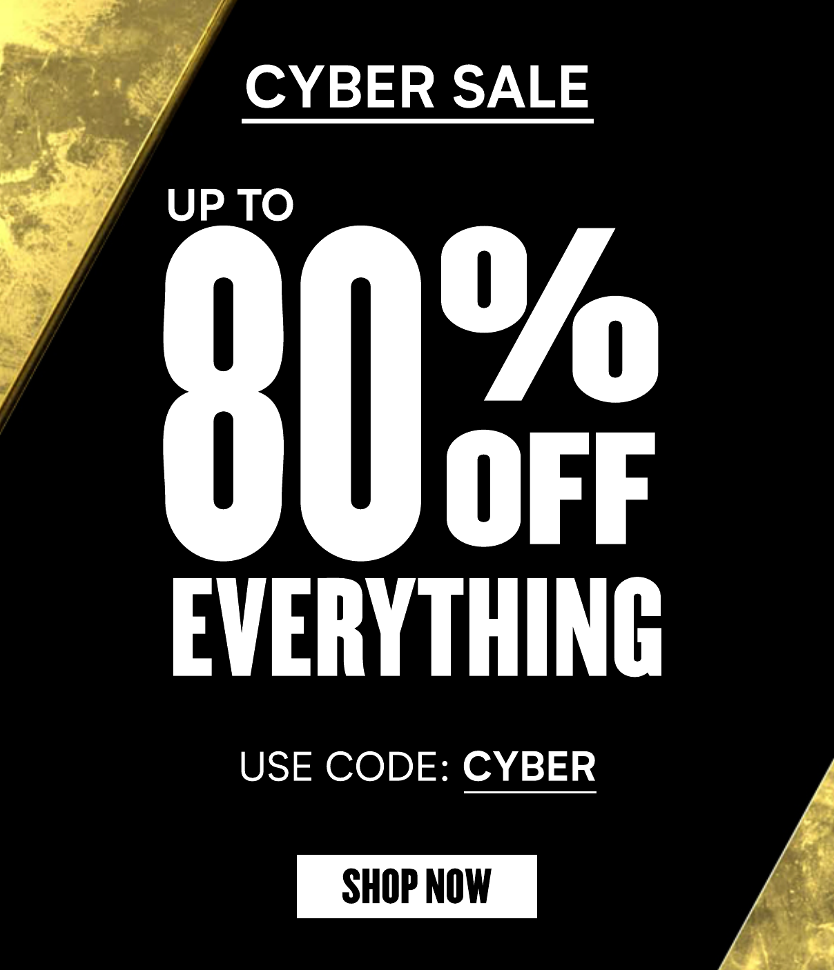Up to 80% off EVERYTHING
