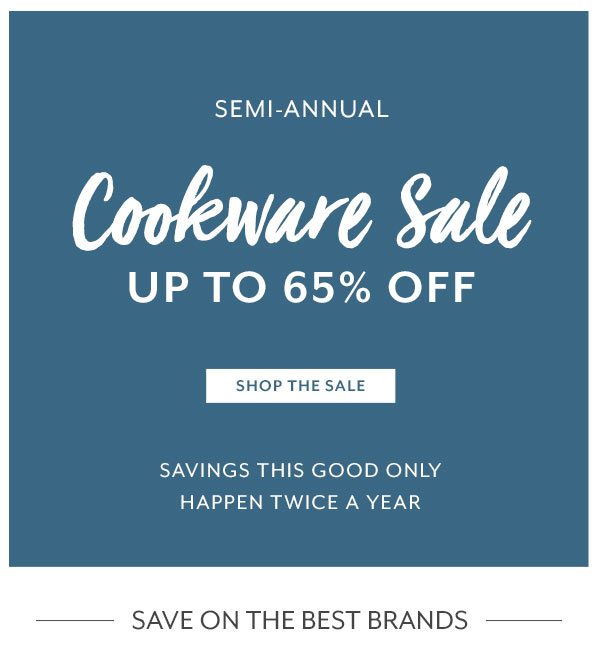 Semi-Annual Cookware Sale