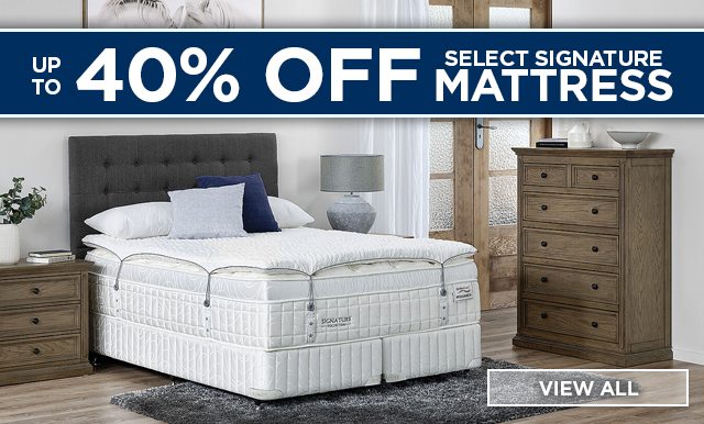 Save up to 40% on Mattresses