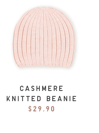 CASHMERE KNITTED BEANNIE $29.90