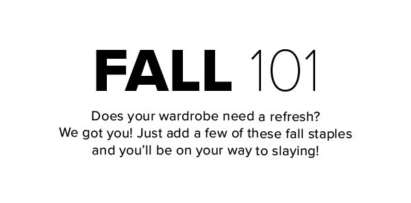 Shop Fall Fashion