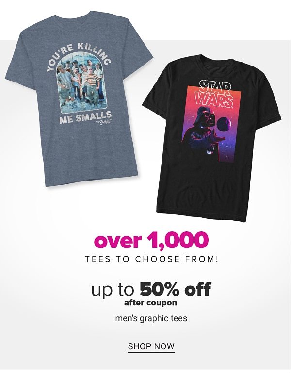 Over 1,000 tees to choose from - Up to 50% off after coupon men's graphic tees. Shop Now.