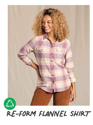 Women's Re-Form Flannel Shirt in Dawn