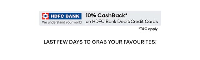 10% CashBack with HDFC