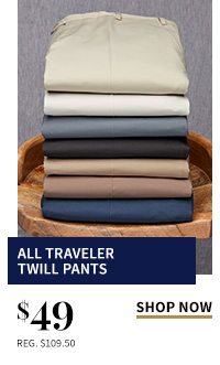 $49 All Traveler Twill Pants