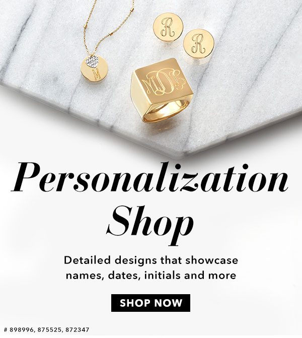Personalization Shop. Shop Now