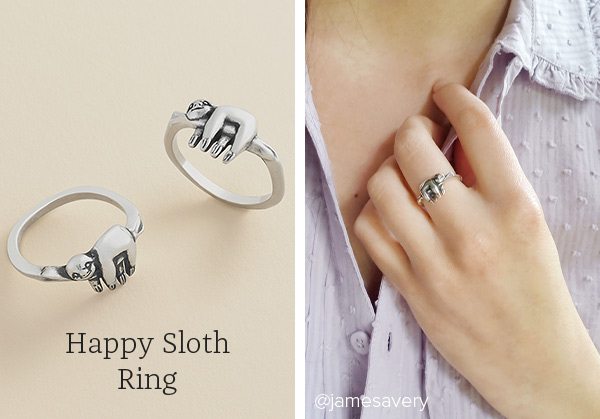 Happy Sloth Ring
