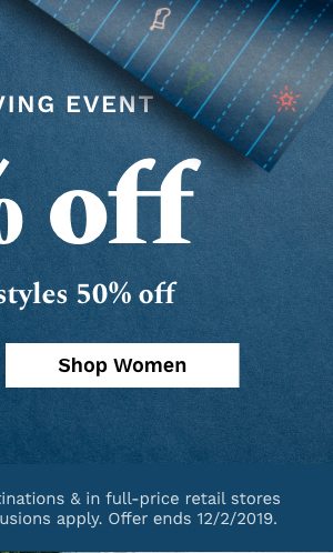 Grand Giving Event | 30% off | With Select Styles 50% Off | Shop Women's