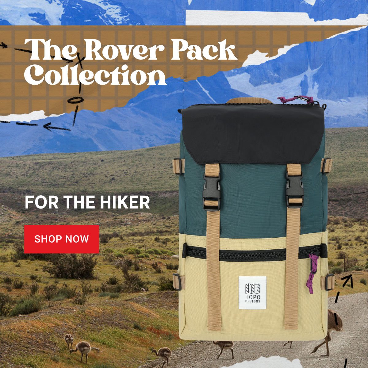 THE ROVER PACK COLLECTION - FOR THE HIKER
