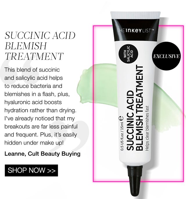 EXCLUSIVE The Inkey List Succinic Acid Blemish Treatment
