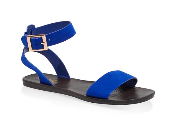 One Band Buckle Ankle Strap Sandals