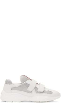 Prada - White Mesh Sneakers