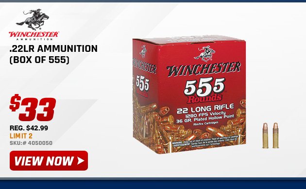 Winchester .22LR Ammunition (Box of 555)