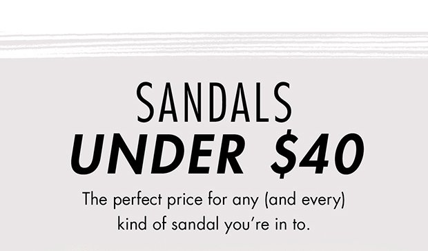 Sandals Under $40