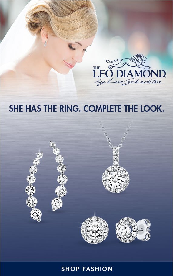 The Leo Diamond by Leo Schachter, She has the ring, complete the look. Shop Fashion