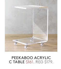 peekaboo acrylic c table