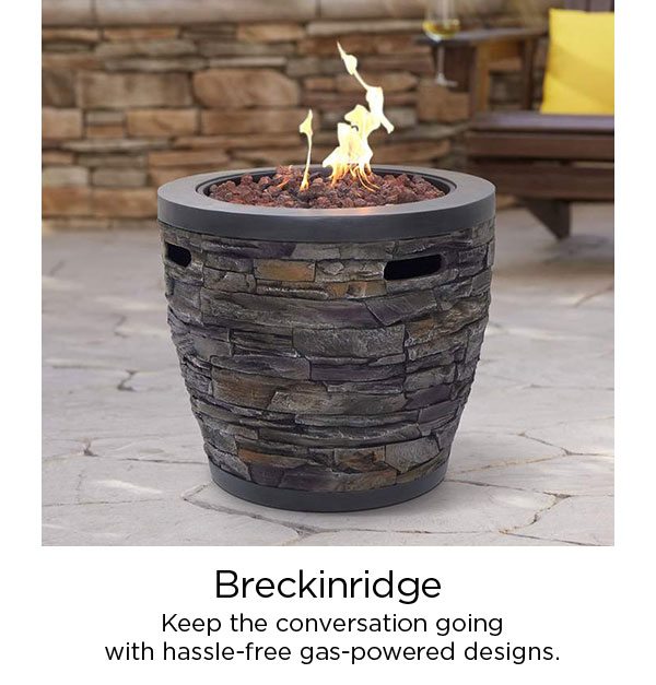 Breckinridge - Keep the conversation going with hassle-free gas-powered designs