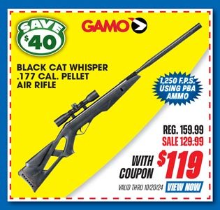 Gamo Black Cat Whisper .177 Cal. Air Rifle