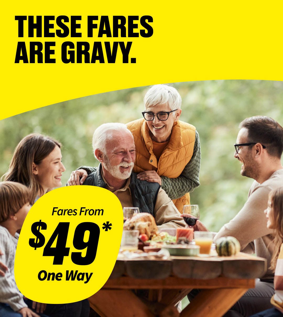 Fares From $49* One Way