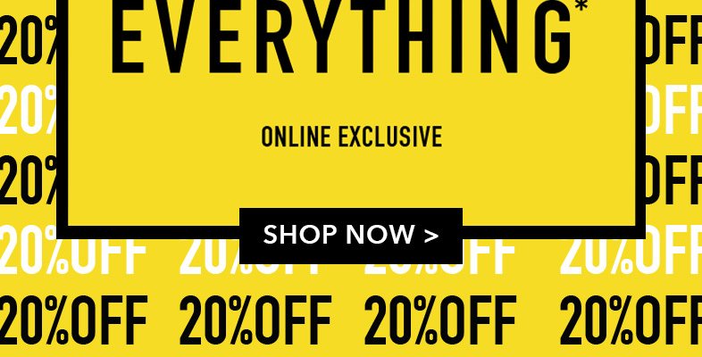 20 off everything