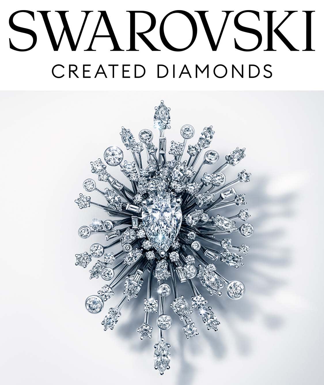 Swarovski Created Diamonds Galaxy Collection brooch