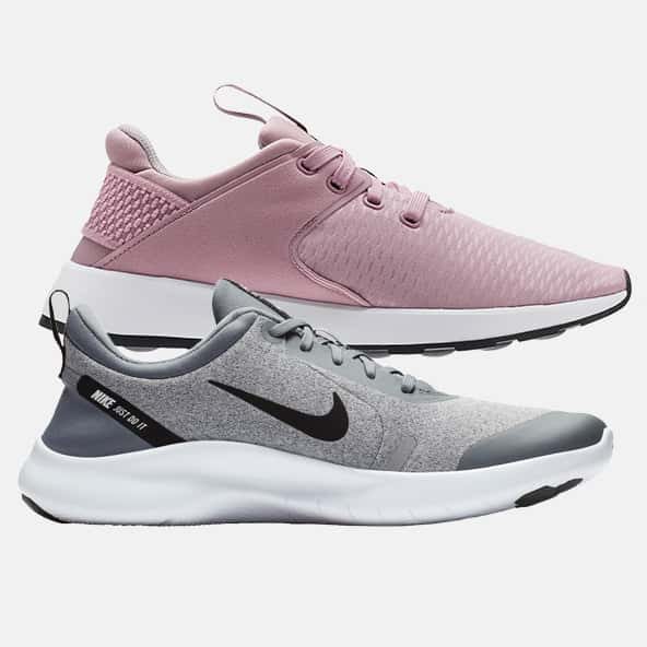 Two grey Nike Shoes