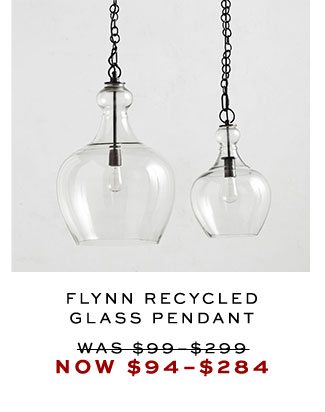 FLYNN RECYCLED GLASS PENDANT