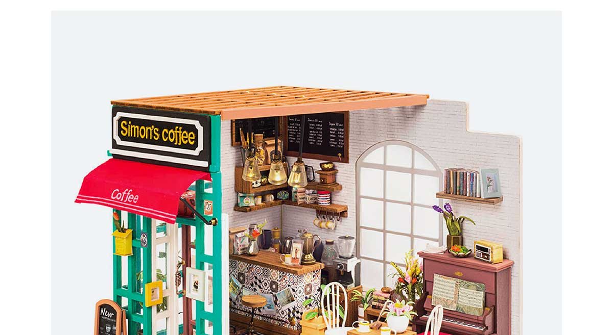 DIY Miniature Model Kit: Simon’s Coffee Shop