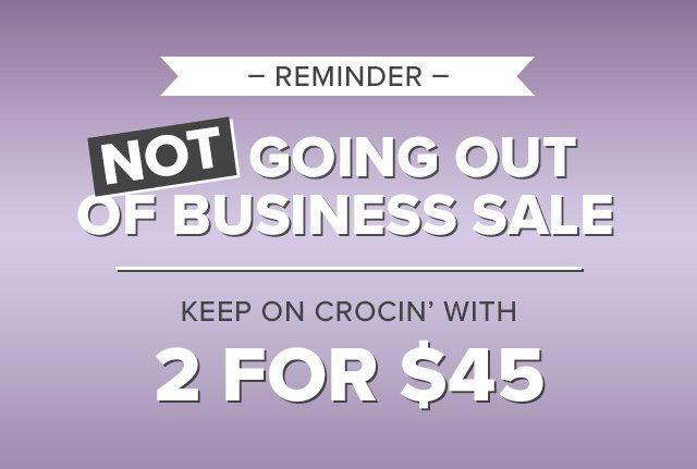 crocs out of business sale