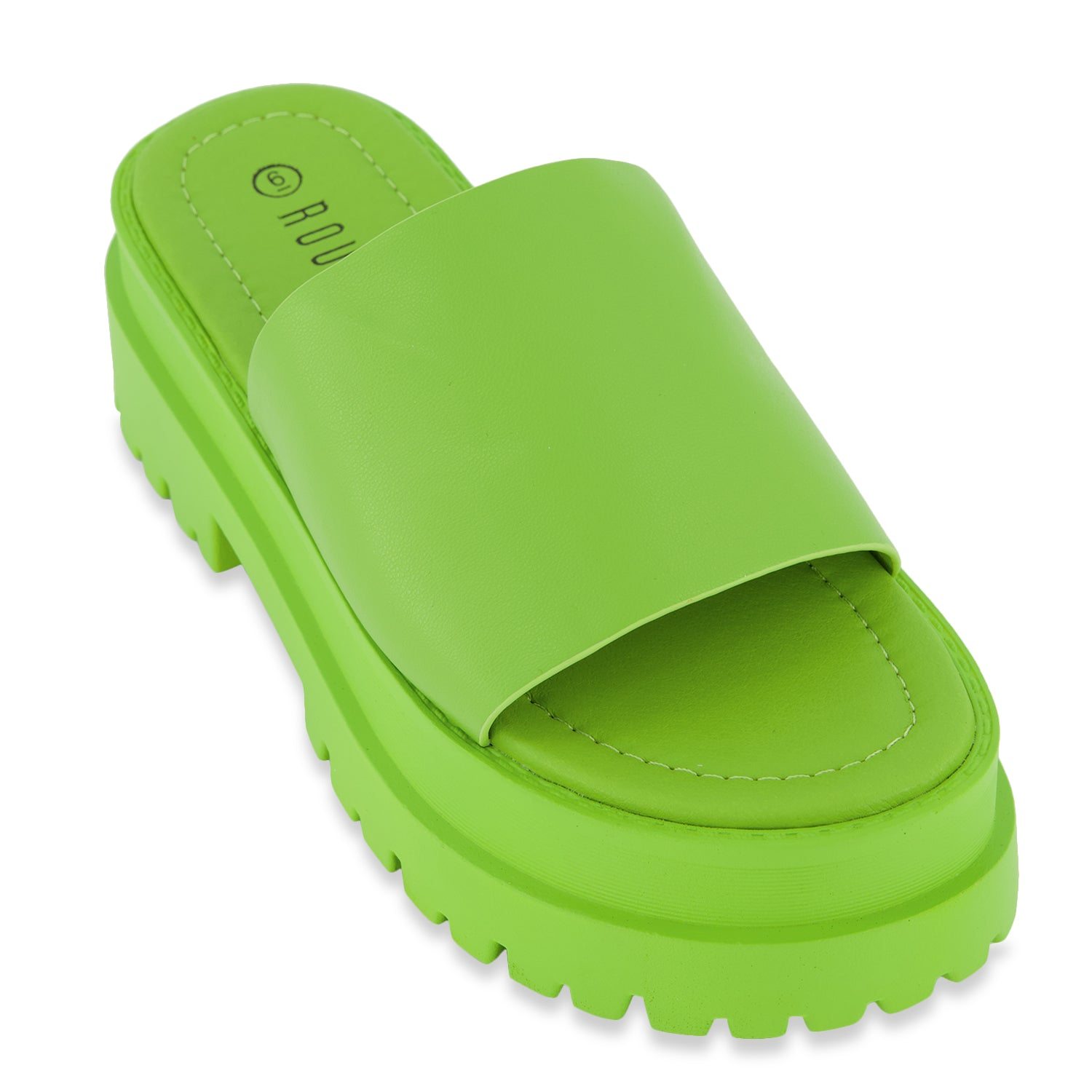 Lug Sole Platform Slide Sandals