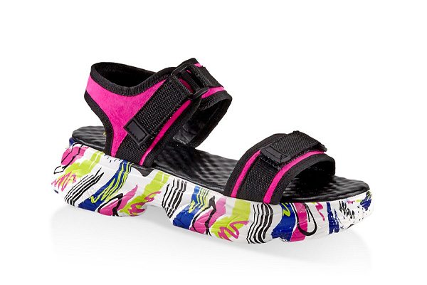 Two Band Sporty Platform Sandals