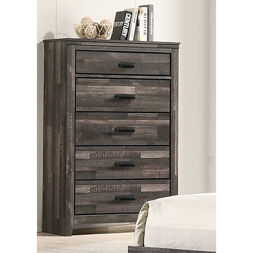 Clearance Rustic Contemporary Brown Chest of Drawers - Carter