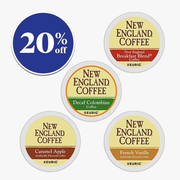 Keurig® K-Cup® 18-80 Count New England Coffee - 20% off